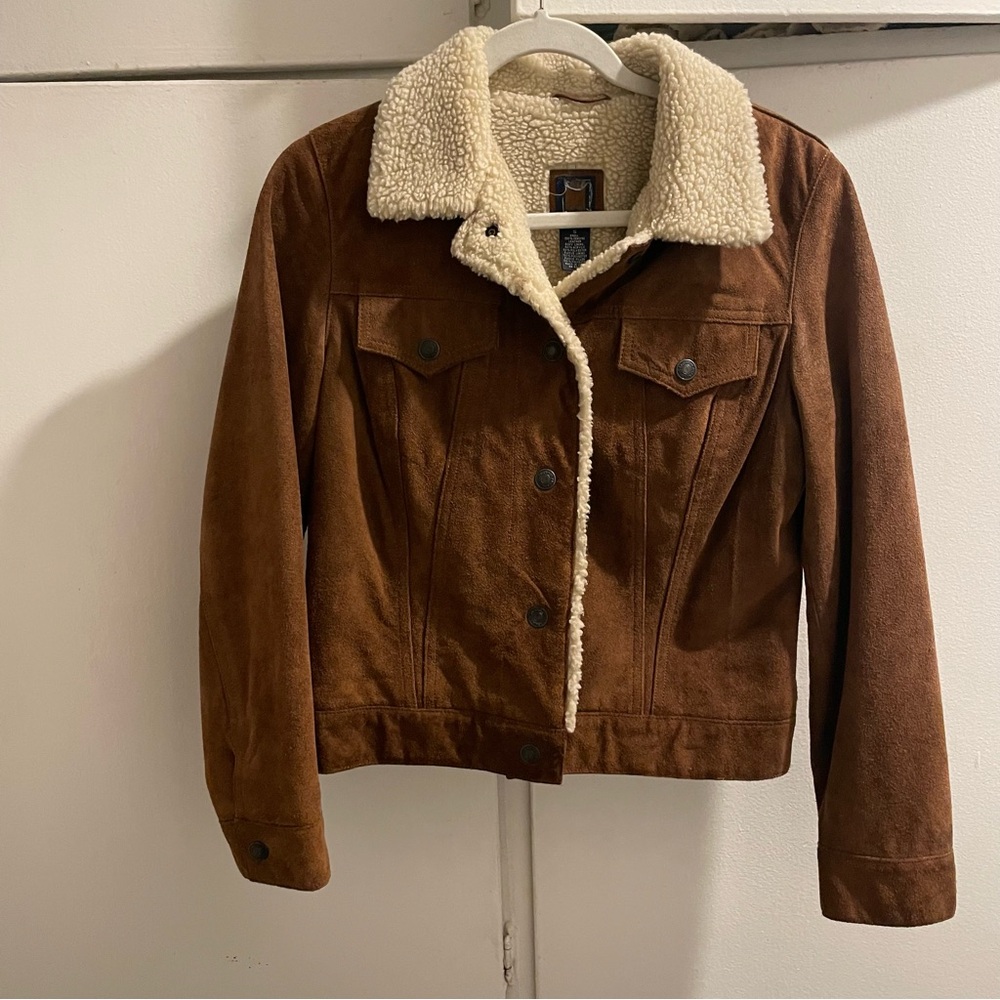 Vintage Gap Suede Leather Lined Jacket - Picture 7 of 7